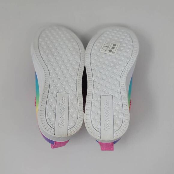 Skechers Girls Twinkle Sparks Winged Magic Sneaker Hot Pink Multi NWOB Size 11 - Picture 6 of 11